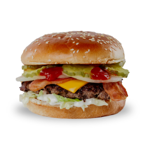 Enjoy a Bacon Cheeseburger from Beefaroo