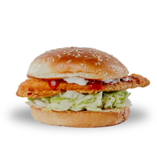 Enjoy a Buffalo Chicken sandwich from Beefaroo