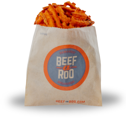 Enjoy Sweet Potato Fries from Beefaroo